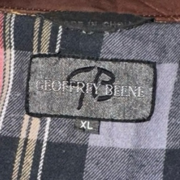 Geoffrey Beene Men’s Leather Collar Denim Jacket Size XL - Picture 4 of 9